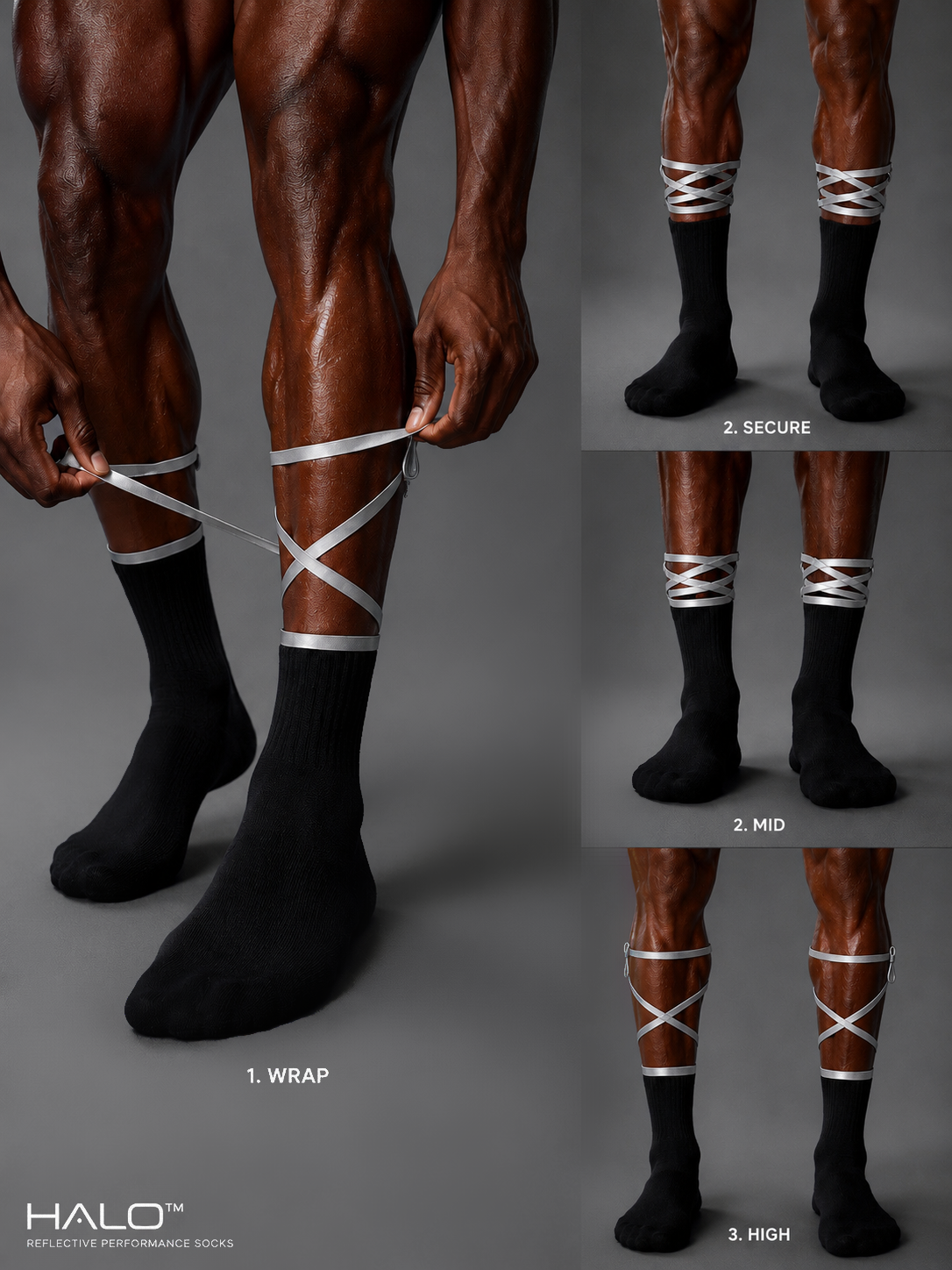 HALO SOCKS • BLACK